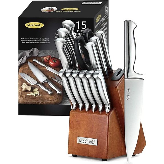 15 Best Knife Sets for 2026 That Top Chefs Swear By 6 McCook German Stainless Steel Knife Set with Sharpener