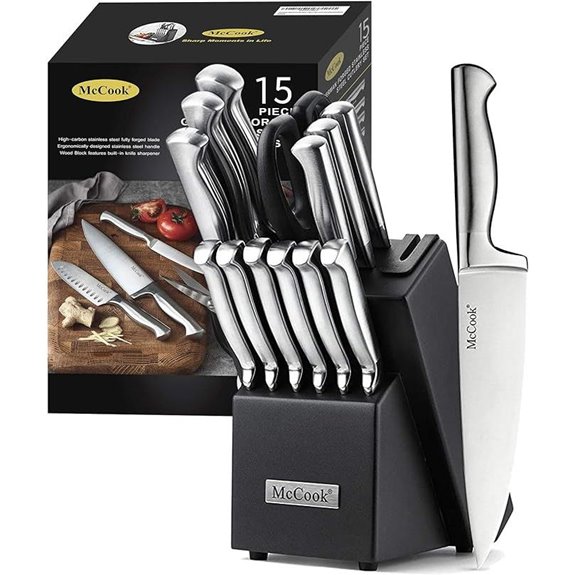 15 Best Knife Sets for 2026 That Top Chefs Swear By 17 McCook German Stainless Steel Knife Set with Sharpener
