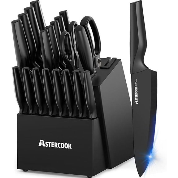 15 Best Knife Block Sets for 2026 That Chefs Swear By 8 Astercook 21-Piece German Stainless Steel Knife Set