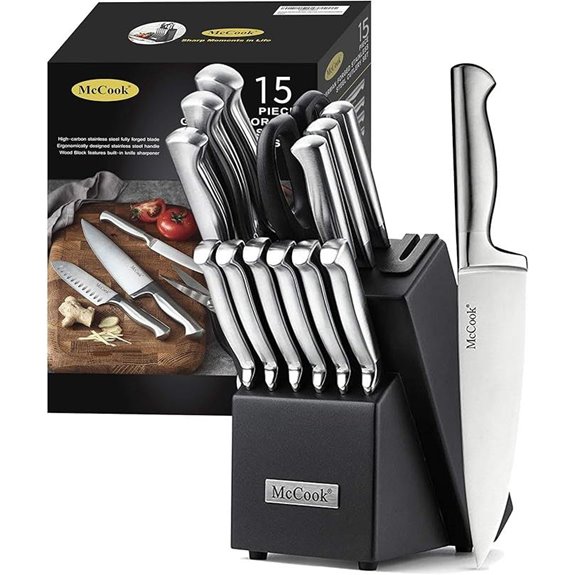 15 Best Knife Block Sets for 2026 That Chefs Swear By 7 McCook German Stainless Steel Knife Set with Sharpener