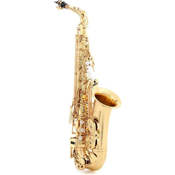 gold lacquer custom saxophone