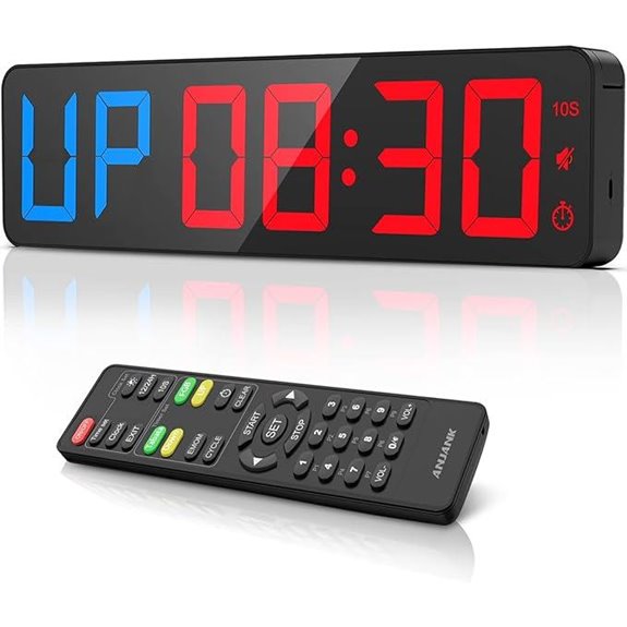 gym led clock remote