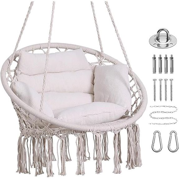 15 Best Outdoor Swing Chairs That Combine Comfort and Style in 2026 10 Goutime Hammock Chair with Cushion and Hardware