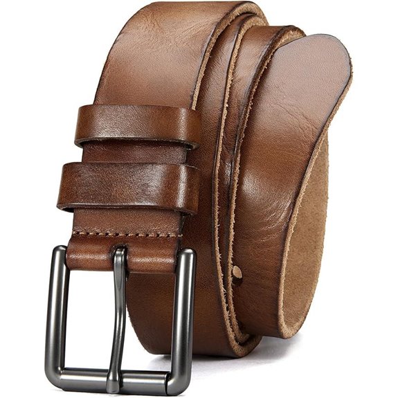 15 Best Premium Leather Belts That Combine Style and Durability 7 Full Grain Leather Men’s Belt - Handcrafted Casual Style