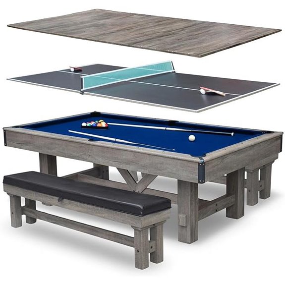 15 Best Pool Tables That Will Elevate Your Game Room in 2026 10 Hathaway Logan 7-ft Pool Table Set with Benches