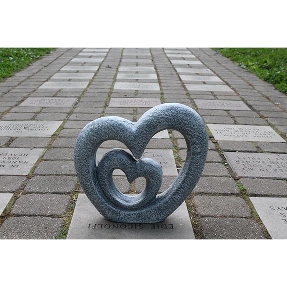 15 Best Concrete Garden Statues That Will Elevate Your Outdoor Space 4 The Lakeside Collection Heart Garden Sculpture