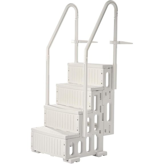 VEVOR 4-Step Pool Ladder with Handrails Heavy-Duty