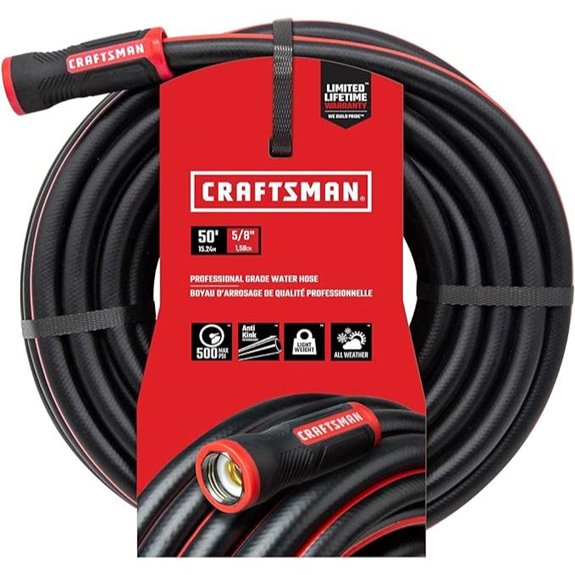 Craftsman Heavy Duty Professional Grade Garden Hose 50 Feet x 5/8 Inch