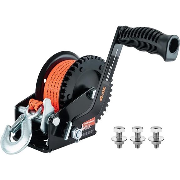 Heavy Duty Boat Trailer Winch with 26ft Strap