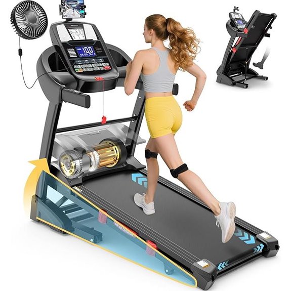 heavy duty folding treadmill