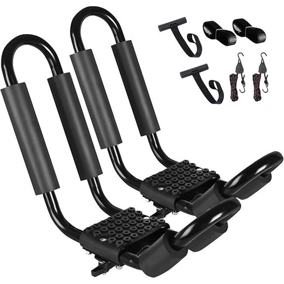 FORWODE Heavy Duty Kayak Roof Rack with Straps
