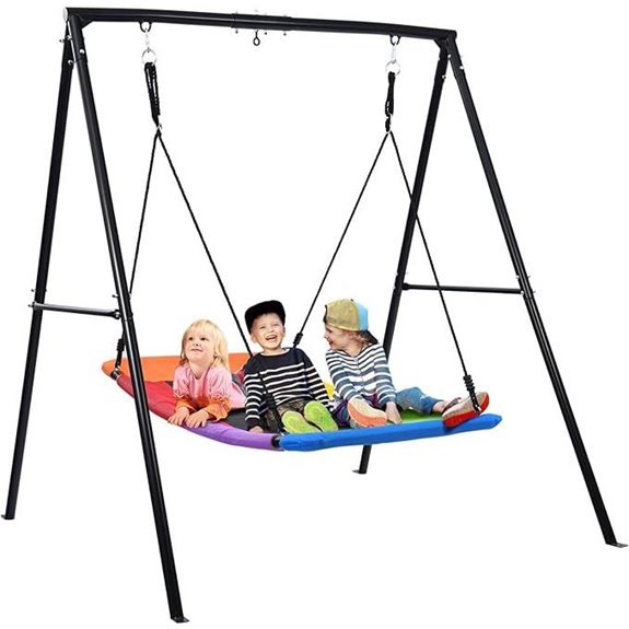 15 Best Large Backyard Swing Sets for Fun and Durability 8 Trekassy Heavy Duty Metal Swing Set with Large Platform