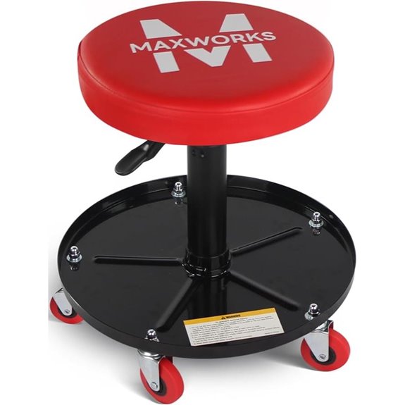 15 Best Creeper Seats for Mechanics to Work Comfortably and Efficiently 11 MaxWorks Pneumatic Roller Seat/Creeper 300 lb Capacity