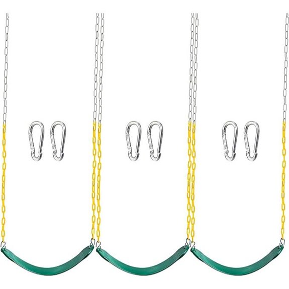 TURFEE 3-Pack Heavy Duty Swing Seats with Chains