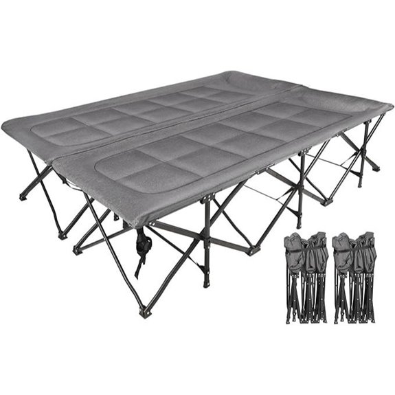 REDCAMP 2-Person Heavy Duty Camping Cot