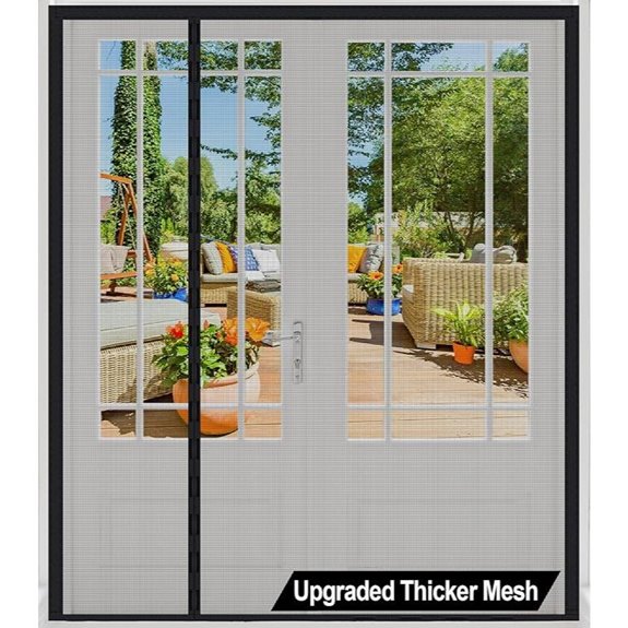 Magnetic Screen Door with Heavy Mesh Fits 70x80