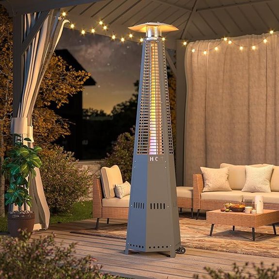 hexagon propane patio heater