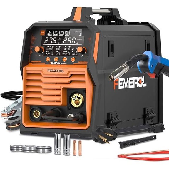 Multi-Process 250A MIG Welder with Spool Gun