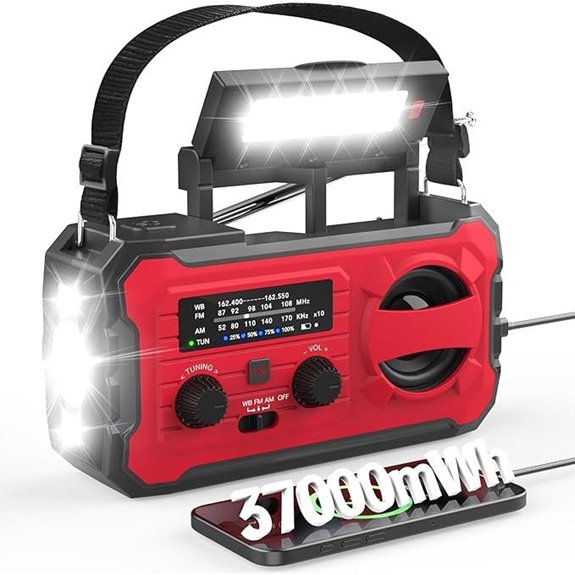 15 Best Emergency Crank Radios for 2026 You Can Rely On 3 10,000mAh Emergency Radio with NOAA Weather Alert