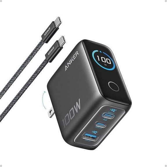 15 Best GaN Chargers for VR Gear in 2026 That Power Up Fast 7 Anker 100W 3-Port GaN USB-C Wall Charger