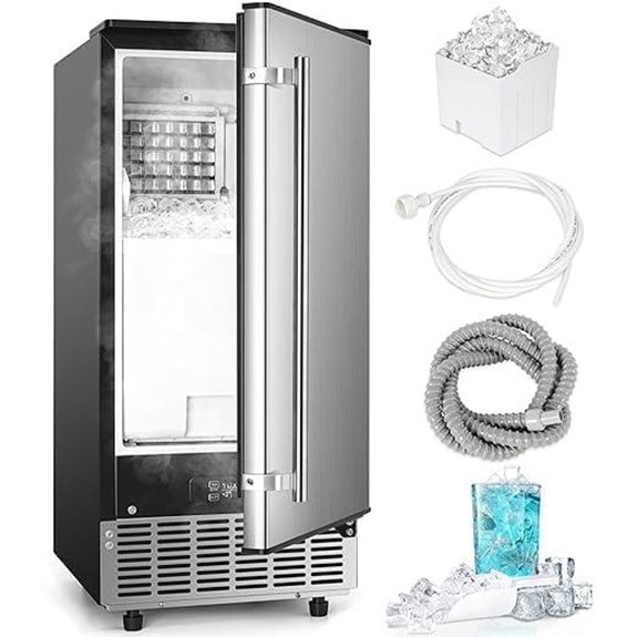15 Best Under-Counter Ice Makers for Effortless Chilling in 2026 5 Commercial Under Counter Ice Maker 100Lbs/Day