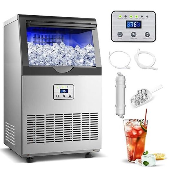 15 Best Under-Counter Ice Makers for Effortless Chilling in 2026 7 Commercial Ice Maker 110lbs/24H with Self-Cleaning