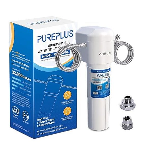 15 Best Water Filters for Under-Sink Purification in 2026—Clean Water Made Easy 7 PUREPLUS Under Sink Water Filter System (22000 Gallons)