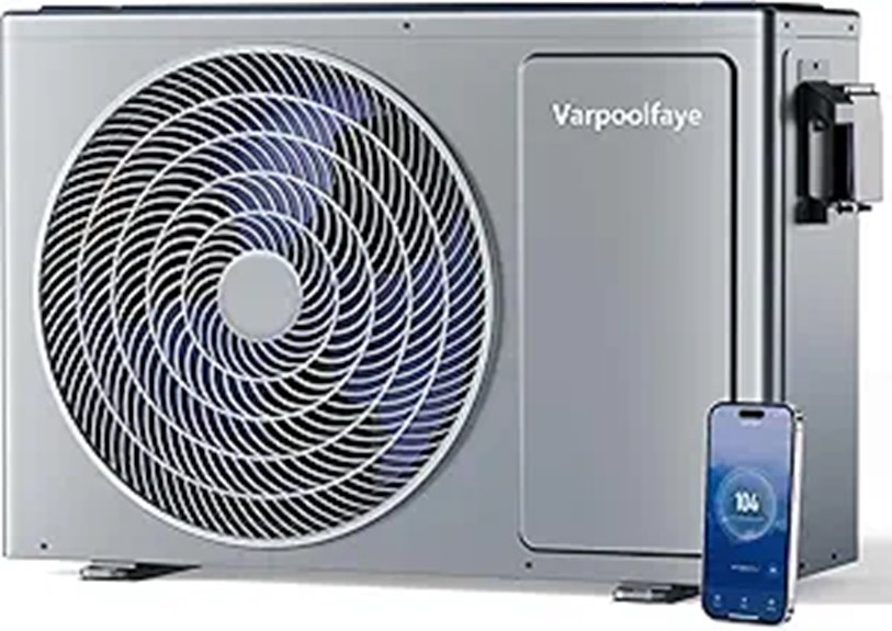 10 Best Swimming Pool Heaters for Warm Waters All Year Round 8 27000 BTU Above Ground Pool Heater with WiFi Control