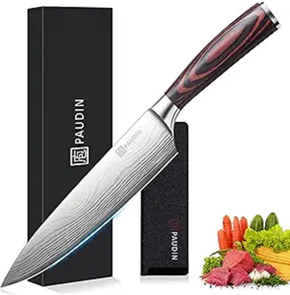 15 Best Professional Chef Knives for 2026 Every Chef Needs 12 PAUDIN 8-Inch High Carbon Stainless Steel Chef Knife