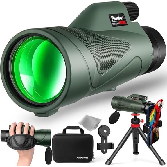 15 Best Premium Spotting Scopes for Sharp, High-Quality Viewing 6 Pankoo 12x60 HD Monocular Telescope with Accessories