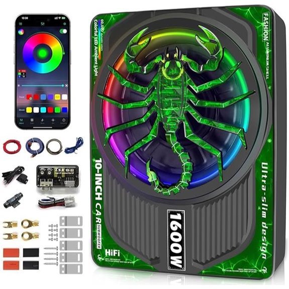 1600W Underseat Subwoofer with Built-in Amp