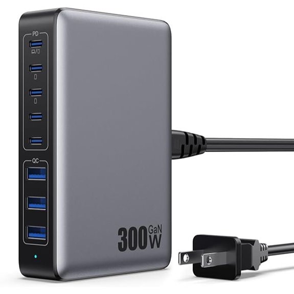 2 Best 300W USB-C Charging Stations for VR Gear in 2026 3 USB C 300W GaN IV Charger Hub for Laptops and Phones