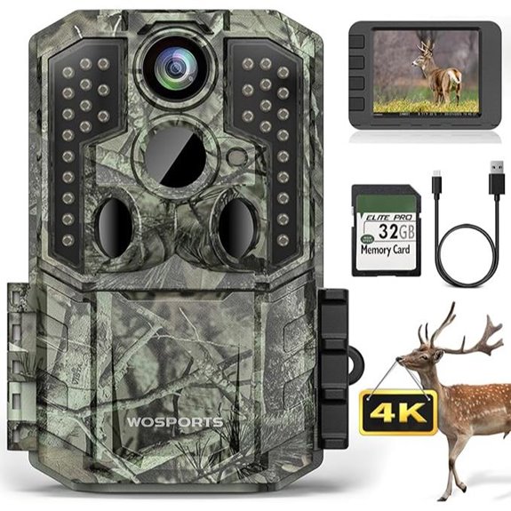 15 Best 4K Trail Cameras for 2026 That Capture Every Detail 7 WOSPORTS 48MP 4K Trail Camera with Night Vision