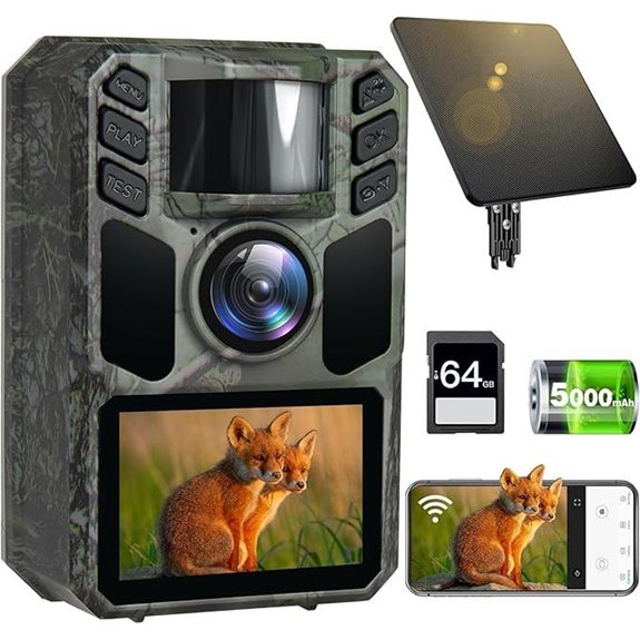 15 Best 4K Trail Cameras for 2026 That Capture Every Detail 13 4K 64MP Solar WiFi Trail Camera with Night Vision