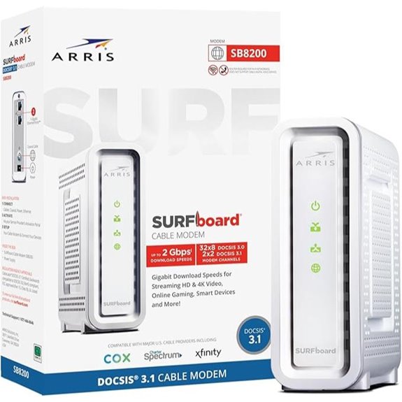 10 Best Cable Modems for VR Streaming in 2026 3 ARRIS SURFboard SB8200 Cable Modem with 2 Gbps Ports