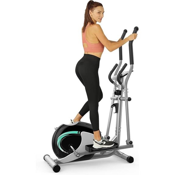 12 Best Compact Ellipticals to Maximize Your Home Workout Space 3 THERUN Elliptical Machine for Home with LCD Monitor