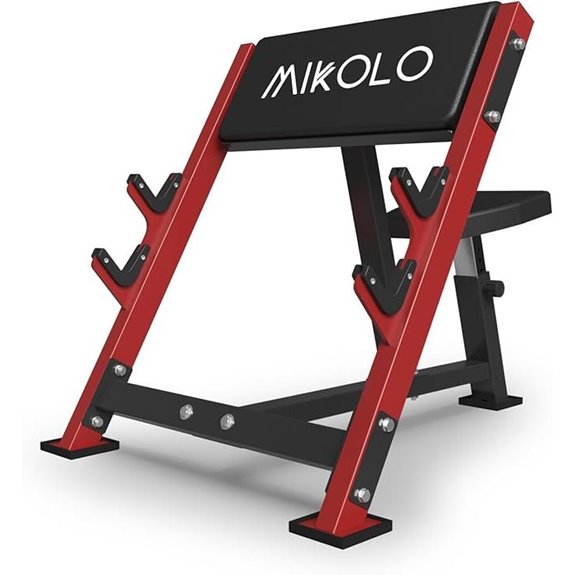 Mikolo Preacher Curl Bench for Home Gym