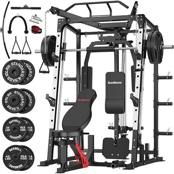 15 Best Home Gym Smith Machines for Strength Training in 2026 16 SunHome Smith Machine & Power Cage for Home Gym
