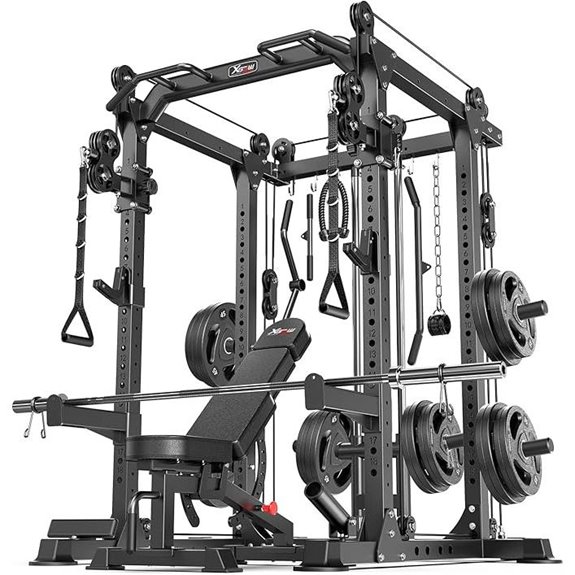 Power Rack with Crossover System for Home Gym