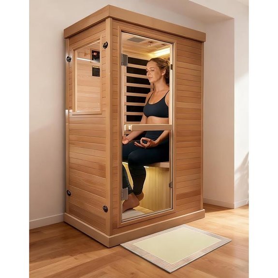 home infrared sauna with chromotherapy