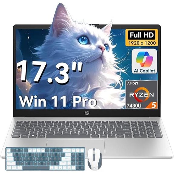HP 17-inch Ryzen 5 Laptop with 32GB RAM