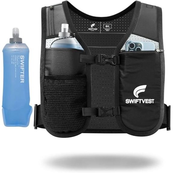 Running Hydration Vest with Water Bottle & Pockets