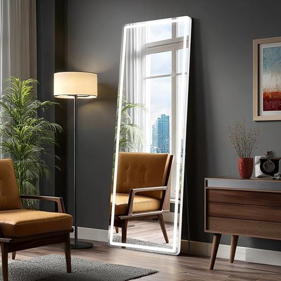 OLIXIS LED Full-Length Mirror with Lighting