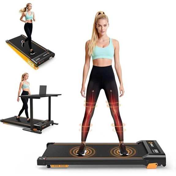 Walking Pad Treadmill with Incline and Remote