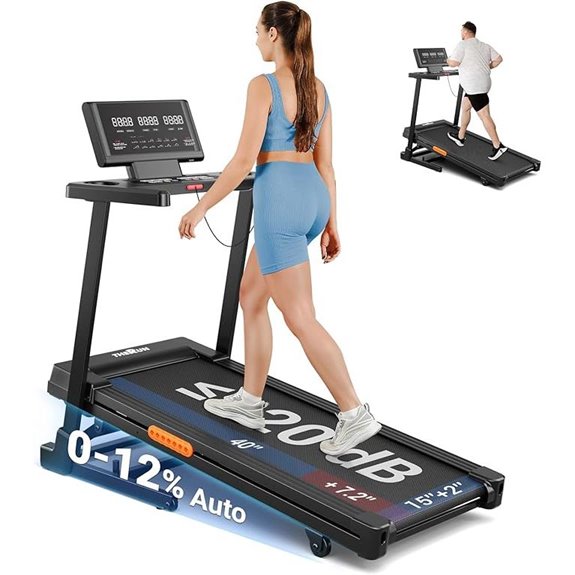 incline treadmill with brushless motor
