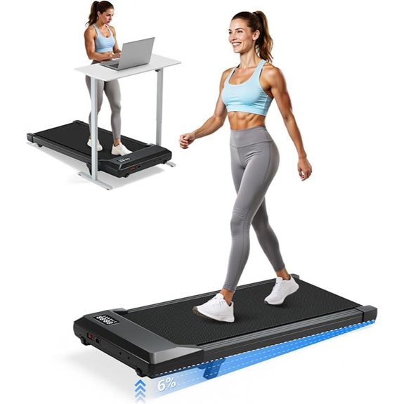 SupeRun Incline Walking Pad Treadmill with Remote