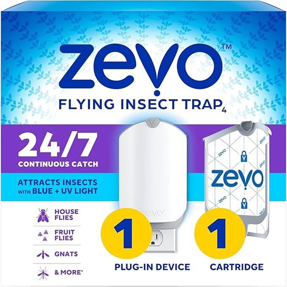 Zevo Insect Trap & Cartridge for Indoor Bugs