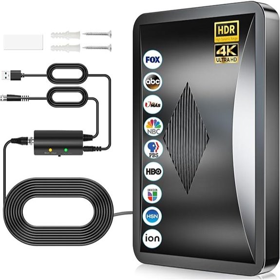 15 Best Indoor TV Antennas That Deliver Crystal-Clear Channels 15 Indoor HDTV Antenna with Signal Booster and 38ft Coaxial Cable