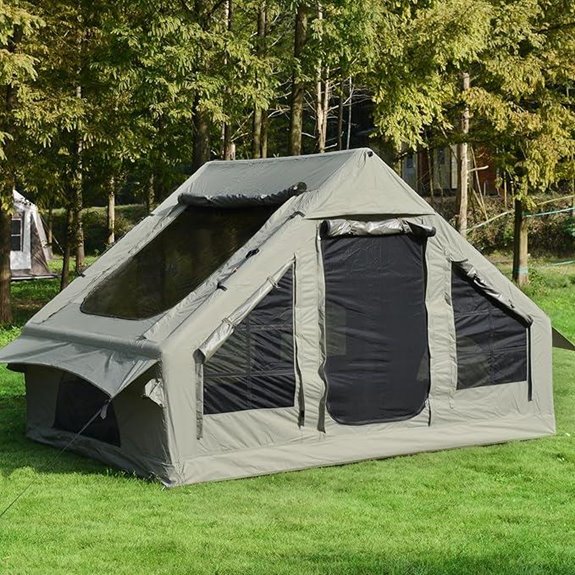 HOMEFUN 4-Person Inflatable Tent with Pump