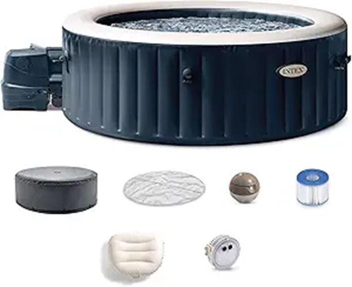 7 Best Inflatable Hot Tubs for 6 People in 2026: Perfect Relaxation for Family and Friends 9 INTEX PureSpa Plus Bubble Massage Inflatable Spa
